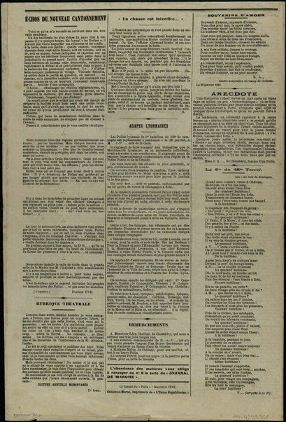 Le poilu : journal des tranchées de champagne / 108e Régiment d'Infanterie Territoriale